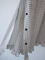 side button smocking skirt & dress 