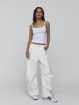 Layered Halter Top_White