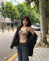 grove : flower lace camisole top