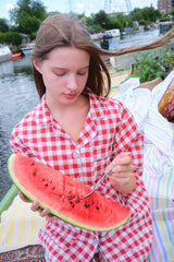 Checky Pajama set / Red