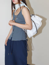 SEERSUCKER BUTTON PANTS (NAVY)