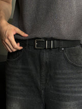 LMN ゴート30mmダブルティップレザーベルト (3 colors)