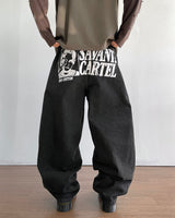 Cartel Printed Denim Pants
