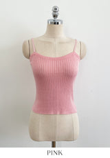 Sisle knit sleeveless wrinkle shirt set