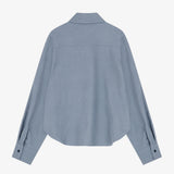 ロゴリングシャツ　ブルー