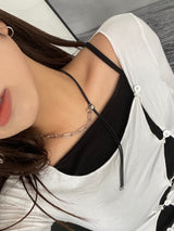 Liberty Leather Bar Mix Necklace