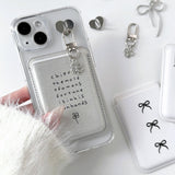 [SET]four leaf clover magsafe charm case + card pocket 