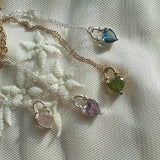 【MADE】 Love gem lock necklcace