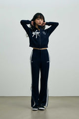 JOEL JERSEY TRACK PANTS / NAVY
