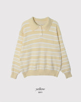 #ML Border Collar Loose Fit Knit (5color)