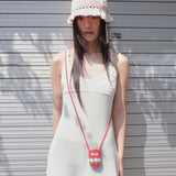 Tulip Airpot Necklac - Red