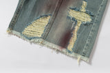 BLAZING SPRAY DENIM SHORT