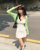 Knit crop cardigan