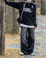 Velvet Track Round Long Sleeve T-shirt