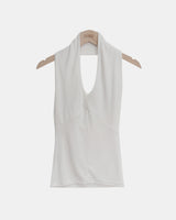 Cherom Slim-Fit Halter Neck Sleeveless Top