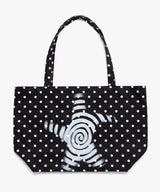 Twister Star Tote Bag - Dot Black