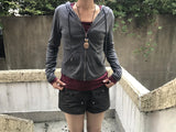 rove slimfit hoodie zip-up