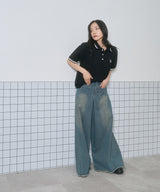 UNISEX ポロラインT
