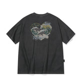 26SS★ Dolphin Hearts Pigment Short Sleeve Tee
