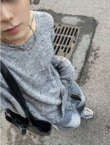 フムットモヘアヴィンテージニット