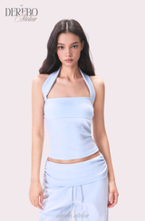 Object Sleeveless Flare Pants Sweat Suit Set (SET)