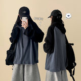 Elling Fleece Color Matching Nagrang Hoodie