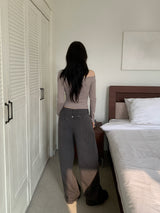 Loana Back Corset One-off  Shoulder T-shirt