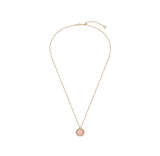 26SS★ [Premium Plating] Pennysense AB(P) Coin Necklace Pink Opal