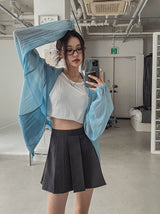 ティバプリーツミニスカート