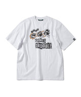 TROUBLE SKULL T-SHIRT - KHAKI
