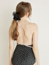 BIG LACE SCRUNCHIE - BLACK