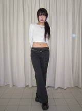 pinter striped low-rise pants