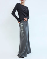 Button underwear sweatpants