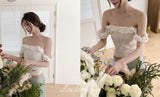 soy low chiffon tiered midi sk