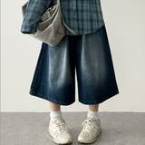 メリピンタックデニムバミューダショーツ [ショート & ロングセレクション*]