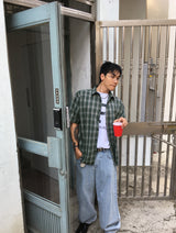 No.1312 LU チェックハーフシャツ