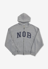 NOB パッチコットンフーディ ジップアップ NOB