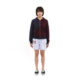 1/2 セーフティーアスラフードジップアップ (PURPLE/NAVY)