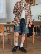 ロンディアンボウォッシュドハーフデニムパンツ