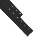 PLEATED SNAP BELT (BLACK)