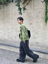 ター ストライプ バルーン デニム パンツ 2C