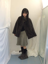 soft corduroy banding skirt