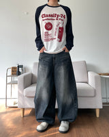 Washing Balloon Denim Pants