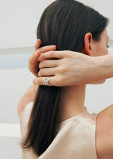 [925 silver] Cinq.silver.50 / nubble ring