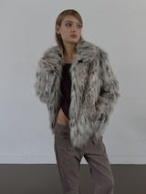 FAUX FUR JACKET / MIX