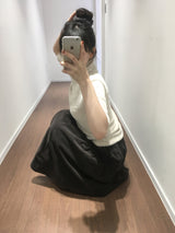 ウィンクル 七分袖タートルネックTシャツ (2 Colors)