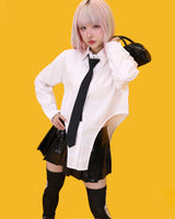 シャイニングレザープリーツスカート(アンダーパンツ/2color)
