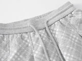 チェックレイヤードフレアパンツ