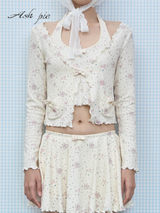 26SS Printed cardigan