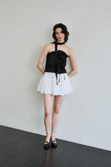 ELFIN SCARF TOP / BLACK